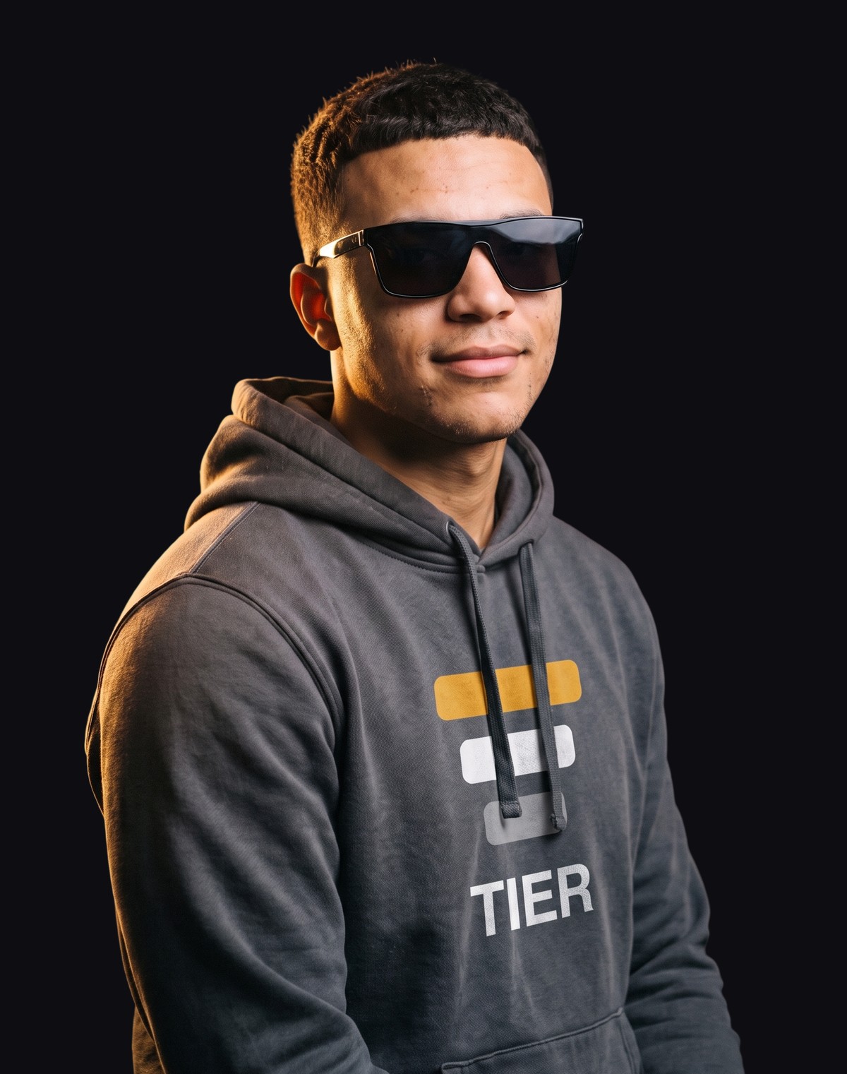 A Tier Partners reseller wearing the Tier Partners hoodie